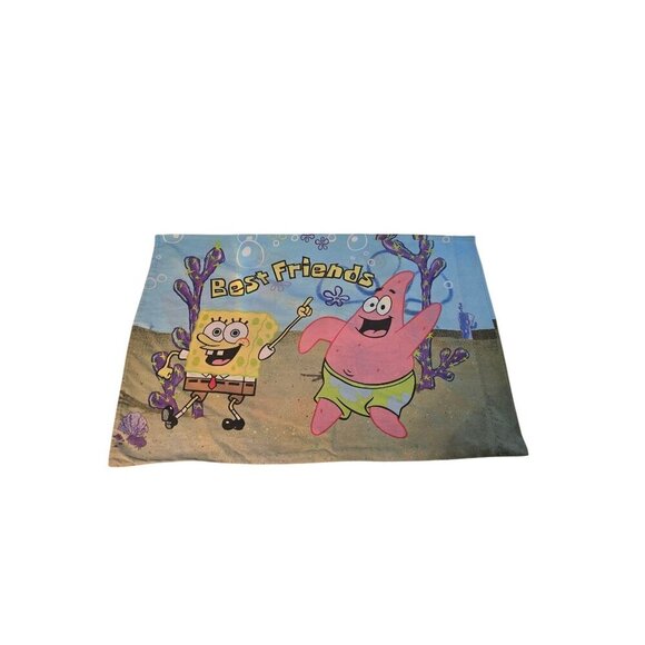 Vintage 2000 Spongebob Squarepants Patrick Best Friends Pillowcase - Picture 1 of 15